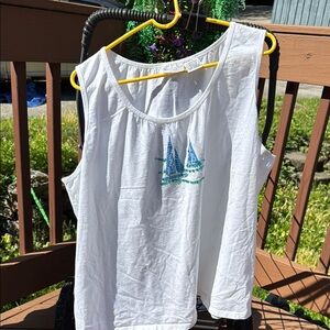 3X White Stag Women's White Top